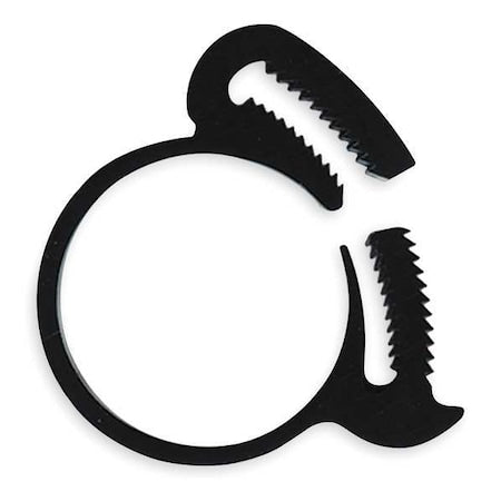 Snap-Mini Clamp,Black,0.906"Max ID,PK10
