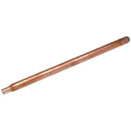 Straight, Copper, Barbed 1/2 in, Barbed