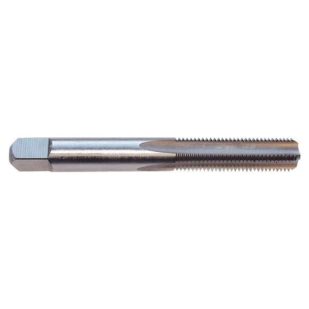 Straight Flute Hand Tap, M8-1.25, Bottoming, 4 Flutes, Metric Coarse