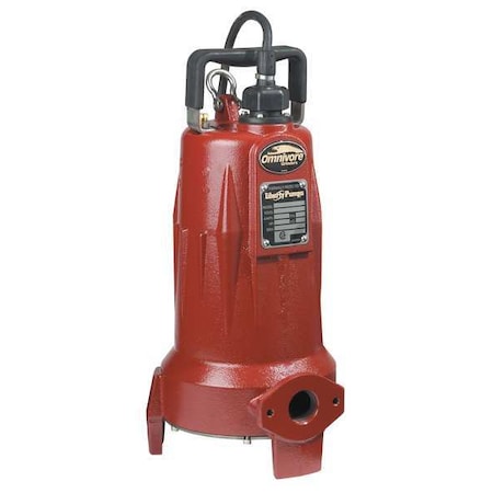 Grinder Pump, 10 ft, Single, 208/230V AC