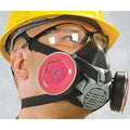 Half Mask Respirator Kit: 2 Cartridges Included, P100, Magenta, Advantage Series, Threaded, Size S