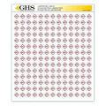 GHSLabel,1/2inH,1/2inW,Paper,PK1820
