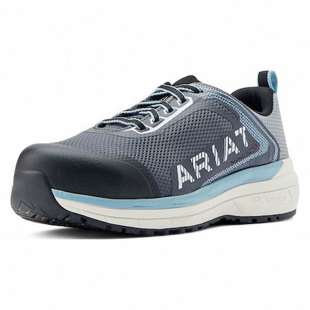 Women's Athletic Shoe, 7 C, Mesh, TPU, Gray/Light Blue