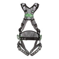 V-FIT Full Body Harness, 2XL, 400 lb., Quick-Connect Chest/ Tongue Leg Straps, Back, Hips D-Ring