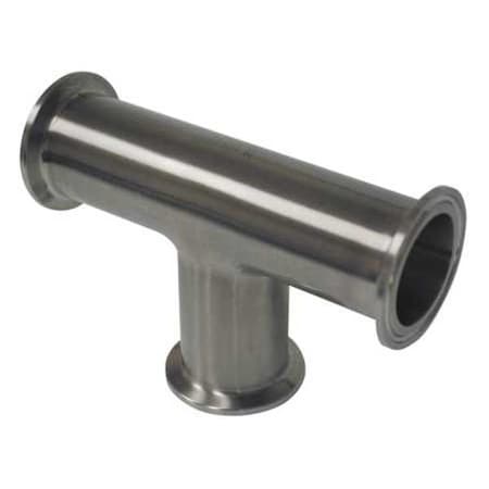 Tee, Stainless Steel, Clamp 1 1/2 in
