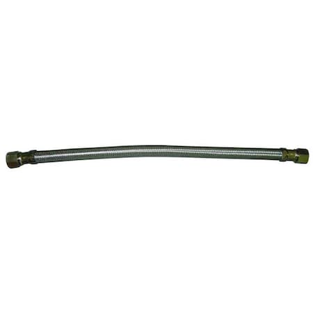 Braided Connector,3/8 Comp x 1/2 FIP