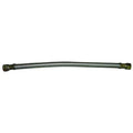 Water Connector, 3/8 in Hose Inside Dia, 125 psi, 12 in Hose Lg, PVC, 304 Stainless Steel, Silver