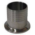 2-1/2" Clamp x Hose Barb T316L SS Hose Barb Adapter