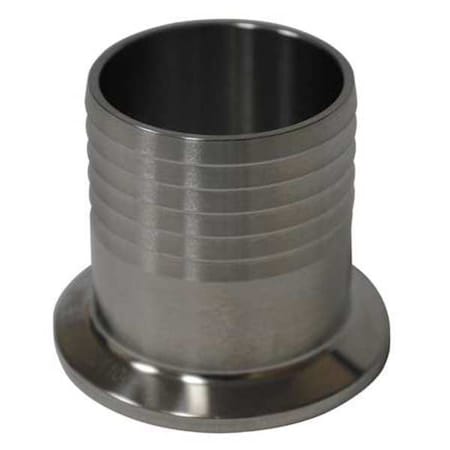 2-1/2" Clamp x Hose Barb T316L SS Hose Barb Adapter