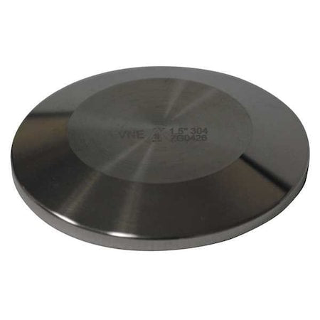 Cap, Stainless Steel, Clamp 2 in