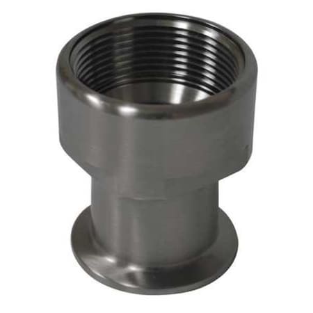 2-1/2" Clamp x FNPT T304 SS Female Adapter