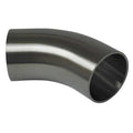 2-1/2" Butt Weld T304 SS Long Tangent 45 Degree Elbow