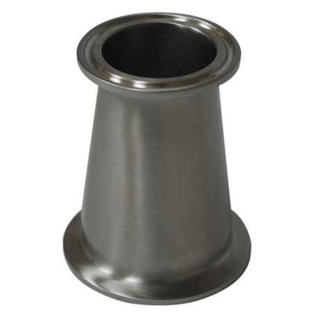 1-1/2" x 1" Clamp T316L SS Concentric Reducer