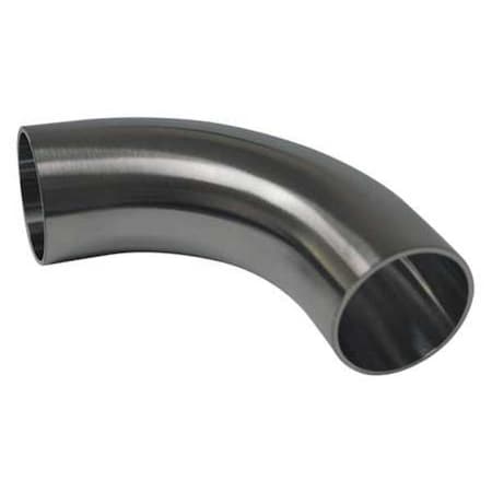 1-1/2" Butt Weld T304 SS Long Tangent 90 Degree Elbow