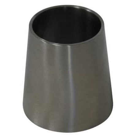 2" x 1" Butt Weld T316L SS Concentric Reducer