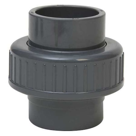 CPVC Union, Schedule 80, 2" Pipe Size, Socket x Socket
