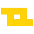 Floor Marking Tape, Polyester, Solid, Yellow, 3 in W., 8 mil Thickness, 20 PK