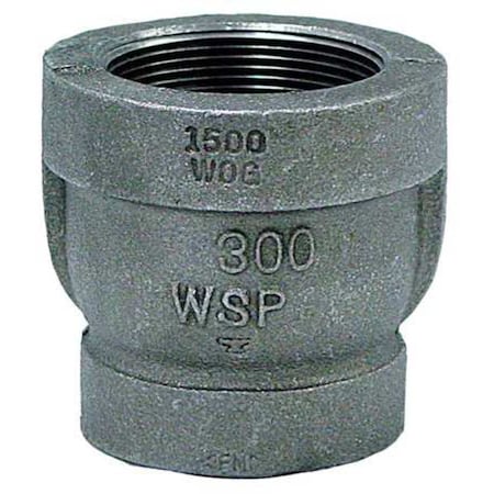 Reducing Coupling Reducer Coupling, 2" x 3/4" Pipe, FNPT, Malleable Iron, Class 300