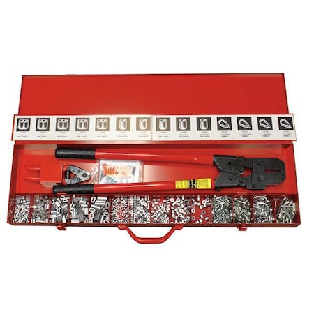 Locoloc Hand Swaging Kit,Oval & Stop Aluminum