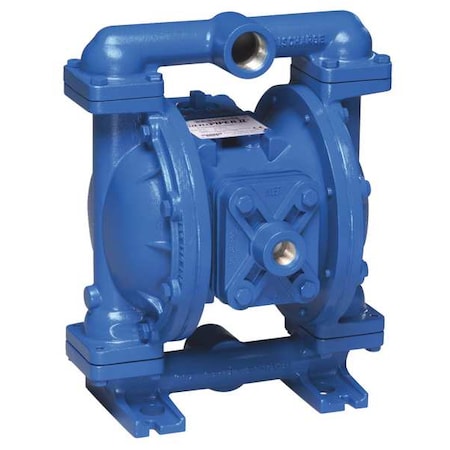 Double Diaphragm Pump, Aluminum, Air Operated, Santoprene, 45 GPM