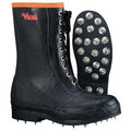 Spiked Forester, Men's Logger Boot, 10 M, Rubber, 11 in Height, Black
