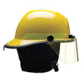 Fire Helmet, Thermoplastic, 6-Point Sure-Lock(R) Ratchet, Yellow, Fits Hat Size 6-1/2 to 8 ,Modern