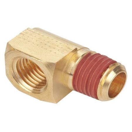 90 Degree Extruded Street Elbow Brass Extruded Street Elbow, 90 Degrees, 1/4 in Female NPT X 1/4 in