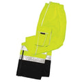 Rain Pants, Polyester, 32 in Inseam, Pull On Closure, Green, Size 3XL
