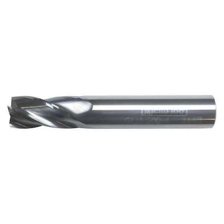 Carb End Mill,3/16 In,4FL,CC,AlTiN Coat