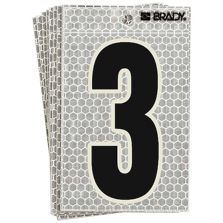NumberLabel,6inH,3inW,PK10
