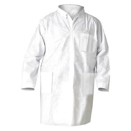 Lab Coat, SMS, 3 Pockets, Snaps, 25 PK