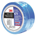 Floor Marking Tape, vinyl, No Legend, Blue, 2 in W., 5.2 mil Thickness