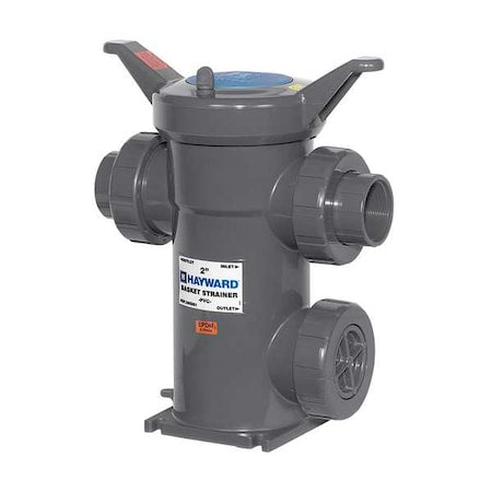 Simplex Strainer, 1/2" Pipe, Socket/Threaded, PVC, 150 psi