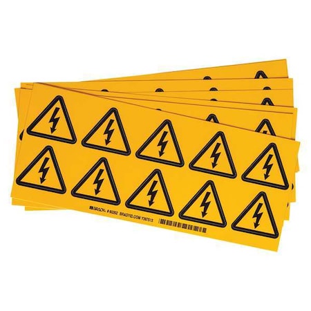 Warning Label,2 In. H,2 In. W,PK10