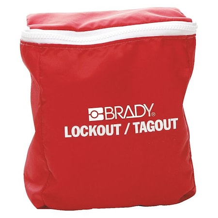 Lockout Pouch,Unfilled,Red