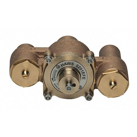 Emergency Mixing Valve, Brass, Yellow, For Use With, Single Eyewash
