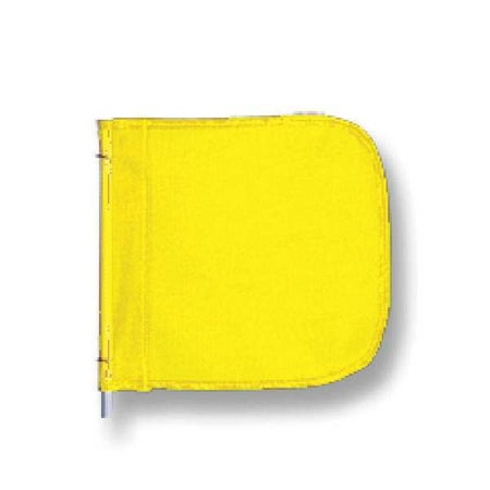 Warning Whip Replacement Flag, Yellow, Nylon Mesh, Mounting Clip