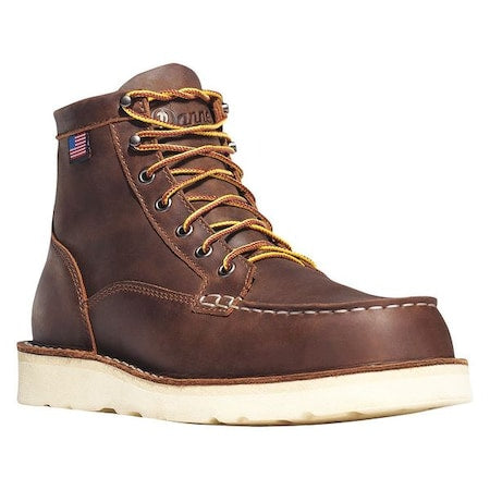 Men's 6-Inch Work Boot, 8 EE, Steel Toe, 6 in H, Brown, 15564