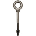 Eye Bolt With Shoulder, 1-1/2"-6, 6 in Shank, 2-1/2 in ID, 316 Stainless Steel, Plain
