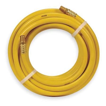 3/8" x 25 ft PVC Coupled Multipurpose Air Hose 300 psi YL