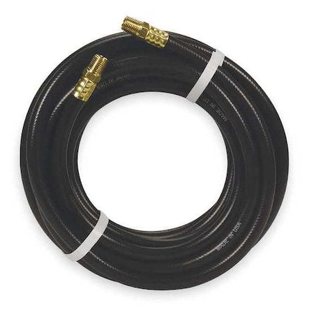 3/8" x 25 ft PVC Coupled Multipurpose Air Hose 300 psi BK