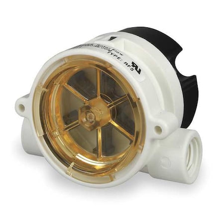 1/2" FNPT SPDT Liquid Flow Switch 24VDC 1.5 to 20 gpm