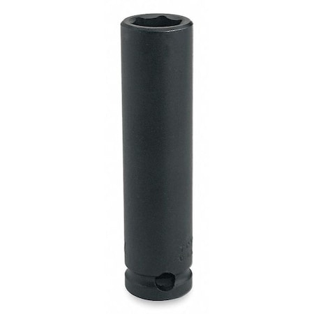 1/2 in Drive Impact Socket Deep Socket, black oxide,1 1/16 in