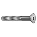 5/16"-18 Socket Head Cap Screw, Flat, Black Oxide Alloy Steel, 2 in Length, 100 PK