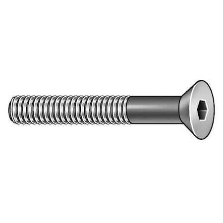 5/16"-18 Socket Head Cap Screw, Flat, Black Oxide Alloy Steel, 2 in Length, 100 PK