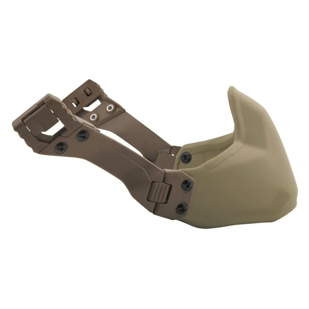 Caiman Ballistic Mandible Guard - Stops 9mm & High-Speed Shrapnel - Ballistic Rated