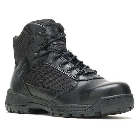 Men's All Leather Upper, Rubber Outsole, Composite Toe, Side Zipper, Black, 9-1/2 M