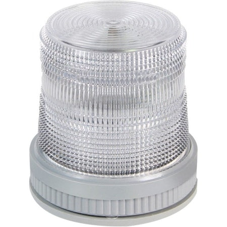 Warning Light, Amber, Blue, Red, (6) LED, 24V DC, 65, 120, 240 FPM, 4 1/2 in Dia.
