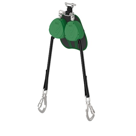 V-TEC(R) EDGE Self Retracting Lifeline, D-Ring, Steel, 2 Leg(s), 310 lb Weight Capacity