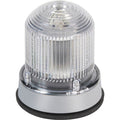 Warning Light, Amber, Green, Red, (6) LED, 120V AC, 65, 120, 240 FPM, 3 1/4 in Dia., Panel/Conduit